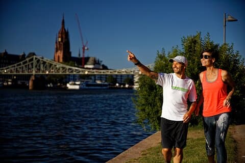 Tour privado guiado para correr por Frankfurt