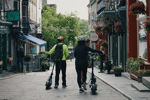 Tour guiado de scooter elétrico pela cidade de Quebec