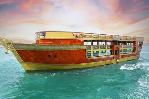 Dubai Marina VIP Ocean Impress Dhow Cruise Dinner