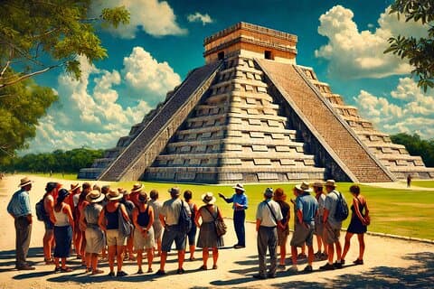 Chichen Itza, mexicansk buffet, Cenote & Valladolid guidet tur