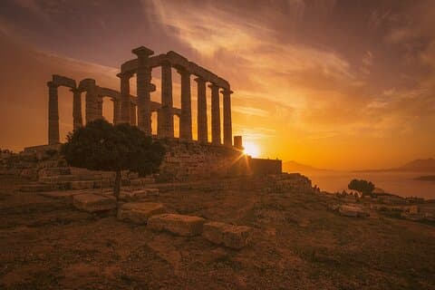 Temple of Poseidon: Private Mythical Sunset by the Aegean