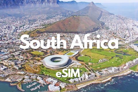 Sydafrika Data eSIM fra 0,5 GB dagligt til 20 GB 30 dage