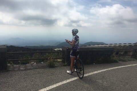 Visite à vélo de l'Etna au départ de Syracuse