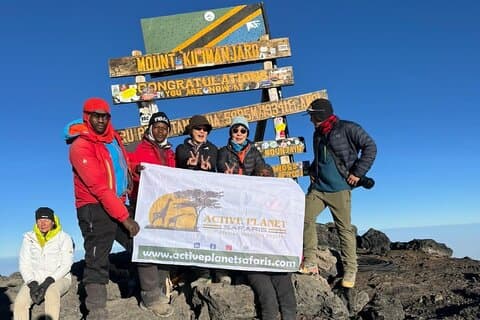6 days climbing Mountain Kilimanjaro Machame Route