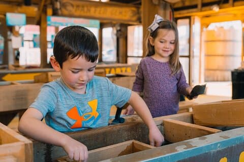 Entry to Gem Mining Bucket in Pigeon Forge, Tennessee