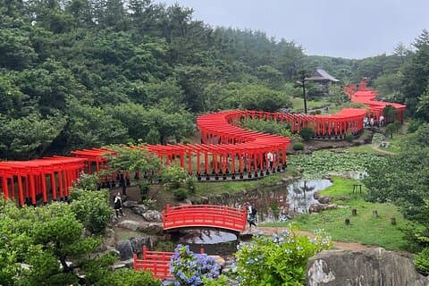 Takayama Inari Shrine & Tsurunomai-hashi brug Tour