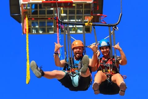 Extreme Swing from a Glass Bottom Gondola