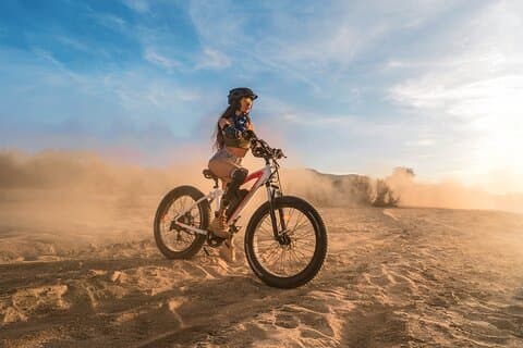 Sunset E-bike Beach Ride with Mexican Dinner and Margaritas