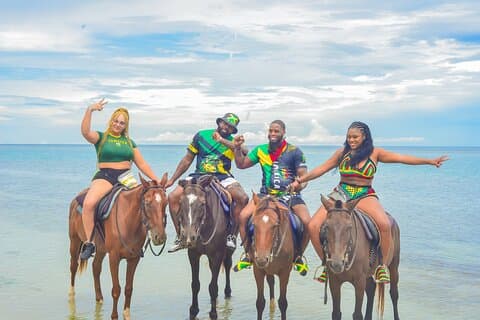 Private Ocean Horseback Ride N swim Dunn's River falder oplevelse