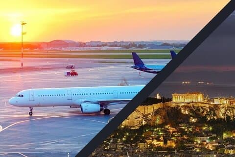 Transfert privé à l'arrivée à l'aéroport d'Athènes