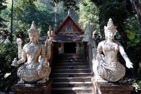 Wat Phra That Doi Suthep en Wat Pha lat avondtour en gids