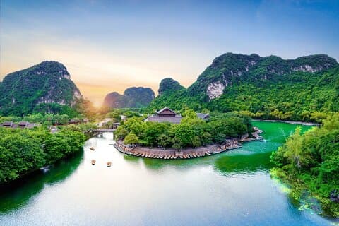 De Hanói: Hoa Lu, Trang An, Mua Cave e ciclismo em Ninh Binh