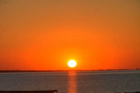 The Beautiful Sunset in Aydarkul Yurt Camp 2 Days 1 night