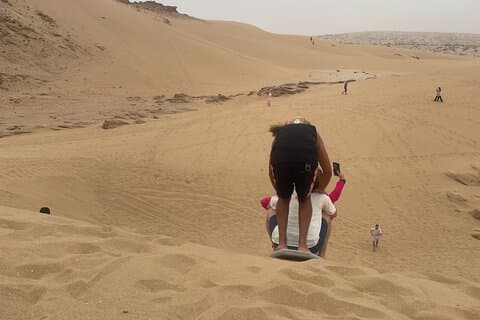 Agadir /Taghazout: Timlalin Dunes Adventure Sandboarding & Sunset