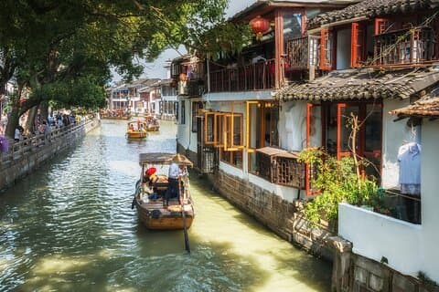Tour de meio dia de Zhujiajiao Water Town Wonders em pequenos grupos