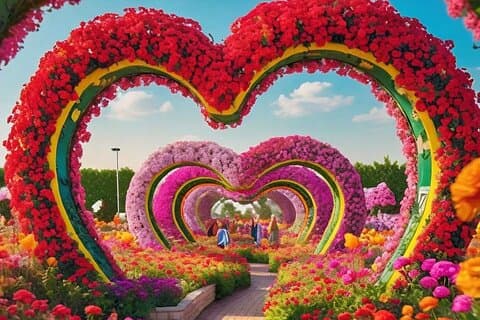 Miracle Garden billet Dubai med privat transfer