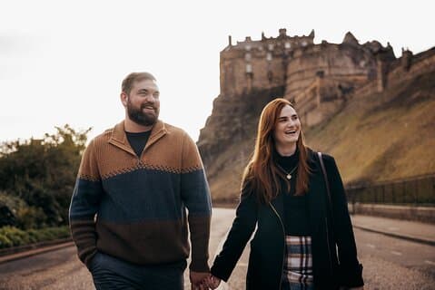 Fotografia privada pessoal de Harry Potter em Edimburgo