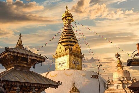 Visite guidée du temple des singes de Swoyambhunath