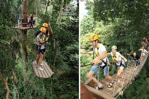 Hanuman World Phuket: Tirolesa & Canopy Emociones