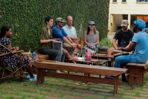 Learn to play djembe drums & cook Kenyan Meal with Senyor C-Jeys