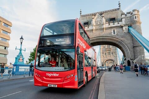 Pase TopView® Hop-On Hop-Off London Discover: 48-120 horas