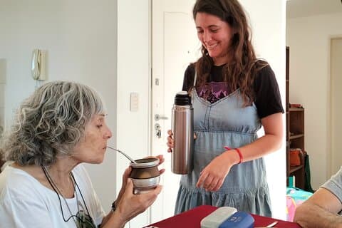 Mate and paint experience with pastry tasting in Buenos Aires