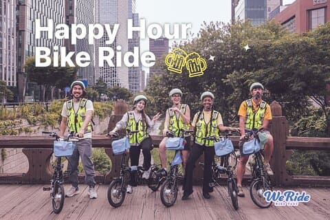 Ettermiddag E-sykkel tur og "Happy Hour" mat og drikke