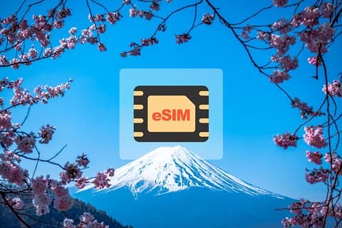 eSIM 4G/5G Data Plan for Japan via QR Code