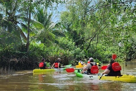 Adventure Cycling & Kayak Mekong-CuChi Tunnels Private Day Tour