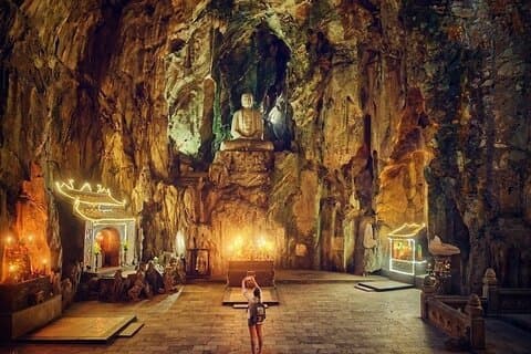 Da Nang Private Tour to Marble Mountains, Caves & Monkey Mountain
