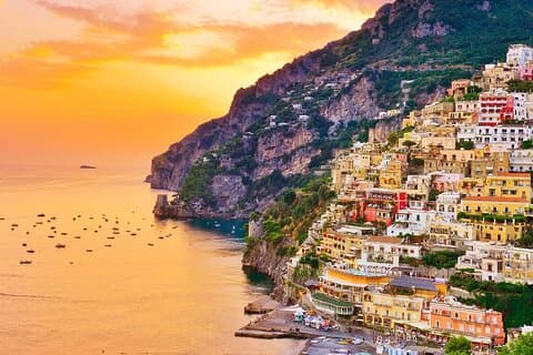 Fra Positano: Sunset Private Boat Tour langs Amalfikysten