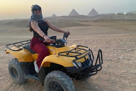 Halvdags privat Giza-pyramider og sfinx-tur med ATV-quad-cykel