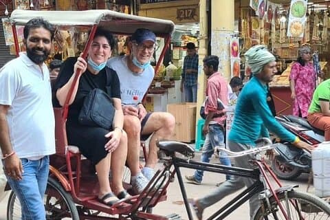 Old Delhi Heritage Walk med Rickshaw Ride