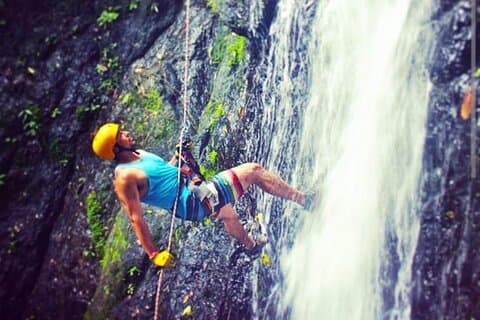 Jaco Waterfall Rappel & Zipline Combo with Tractor Safari + Lunch
