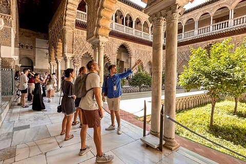 Sevilla guidet tur: Alcazar, katedral og Giralda på Engelsk