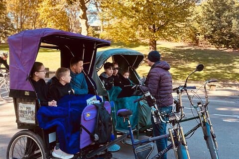 1 oder 2 Stunden Central Park Pedicab Tour.