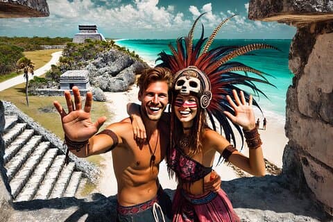 Tulum Ausflug: Alte Ruinen + Cenote & Essen! Von Riviera Maya