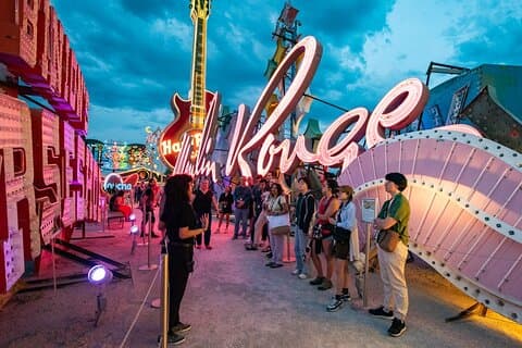 Inngang til Neon Museum i Las Vegas
