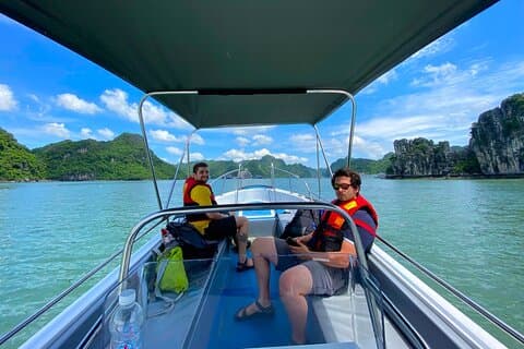 From Halong: Private Canoe Discover Lan Ha Bay in 2 Hours