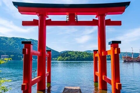 Berg Fuji Hakone Schrein, Owakudani Englische Bustour oder kleine Gruppe