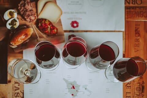 Vinsmagning i Firenze