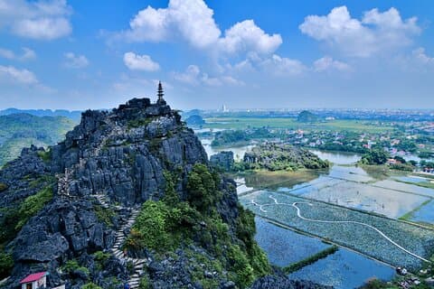 Ninh Binh Day Trip fra Hanoi med mange alternativer