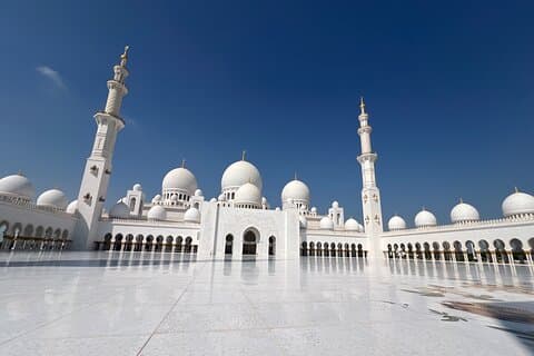 Abu Dhabi City Tour Grand Mosque Emirates Palace Entrance