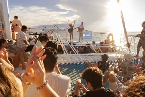 Privécatamaran van Cancun naar Isla Mujeres | Voor maximaal 100 p.p.
