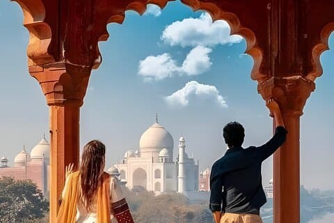 ジャイプルからアブハーネリ＆ファテープル・シークリー経由のアグラ2日旅行