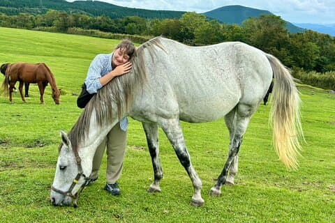 Pasture Hike with Horse Whisperer at Horse Trust in Kagoshima