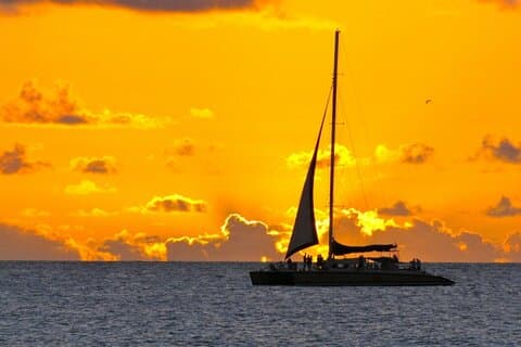 Sailing catamaran at Sunset of 2 hours Duration