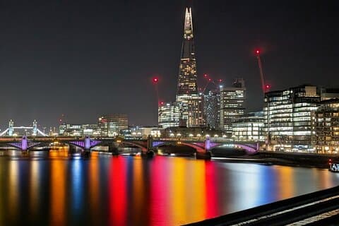 Excursão privada em Londres à noite, incluindo retirada no hotel