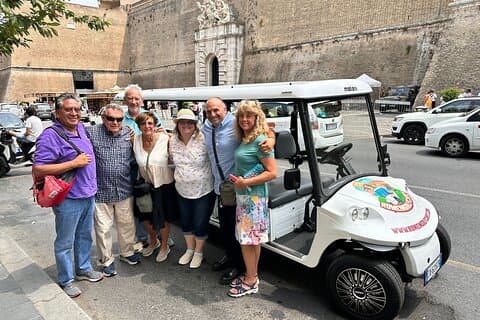 Rom privat golfvagn tur i Katakomb och antika Appian Way