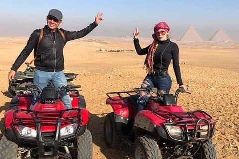 Quad Bike ATV ride around Giza Pyramids Sahara